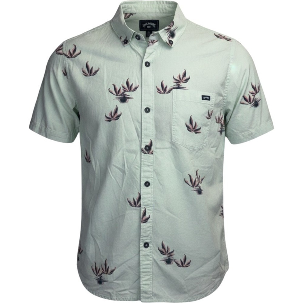 Billabong Youth Sundays Short Sleeve Button Down Shirt, Sz XL 16